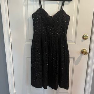 Lilly Pulitzer, size 10, black with pink background sundress.